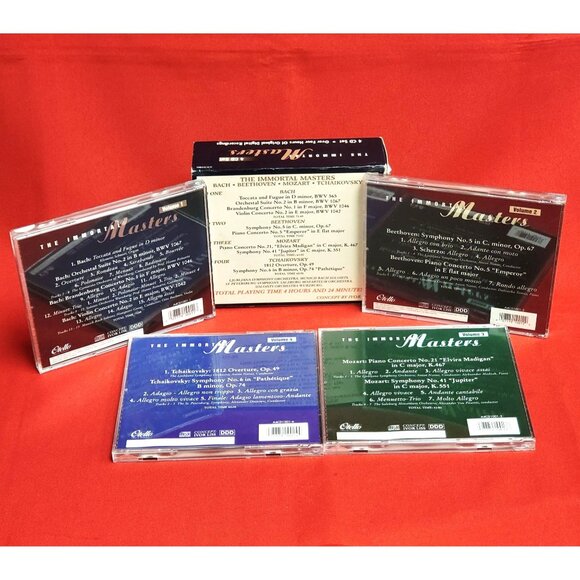 The Immortal Masters 4 CD Set Bach Beethoven Mozart Tchaikovsky - Picture 6 of 14